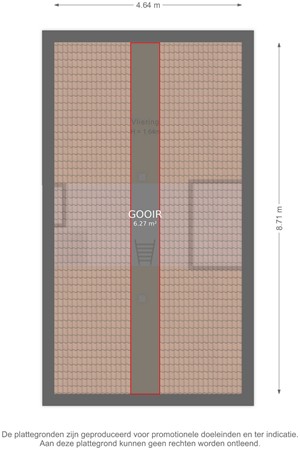 Plattegrond - Clara's Pad 20, 4451 HD Heinkenszand - Vliering - markings.jpg